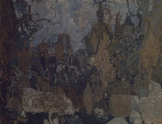 Scénografie k baletu Pták Ohnivák I. Stravinského, 1910