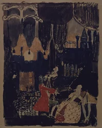 Scénický návrh k opeře Mozart a Salieri N. Rimského-Korsakova, 1902