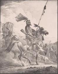 Kurd ve vojenské zbroji na koni, 1819., 1819.