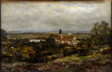 Villiers-le-Bel par Alexei Petrovich Bogolyubov (Bogoliubov ou Bogolioubů) (1824-1896)