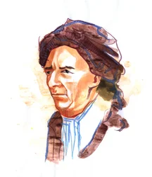 Portrét Leonharda Eulera (1707-1783) švýcarský matematik a fyzik (Portrét Leonharda Eulera švýcarský matematik, fyzik, astronom, logik a inženýr)
