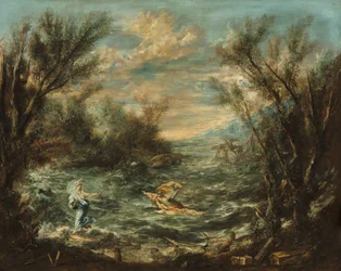 Kristus u Galilejského jezera, asi 1740 (olej na plátně)