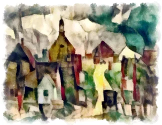 Pohled (zelený) #20,2016,