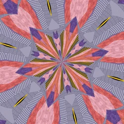 ornament #72,2019, (kombinovaná média)
