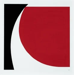 Cut Left, 2023 (smalt na kartě)