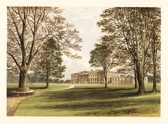 Hamilton Palace, Lanarkshire, Skotsko. ,1880 (rytina)