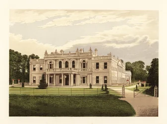 Rolleston Hall, Staffordshire, Anglie.