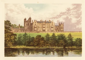 Worsley New Hall, Lancashire, Anglie.
