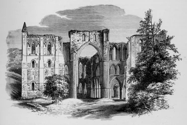 Sbor, ze severu, opatství Rievaulx, c1880, 1897