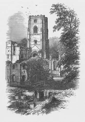 Věž, Fountains Abbey, c1880, 1897