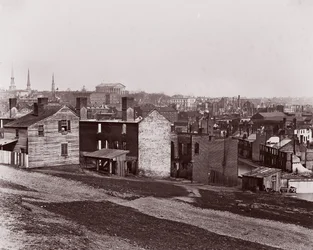 Richmond po evakuaci, 1865.