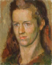 Portrét Anne Olivier Popham (později paní Quentin Bell) 1939