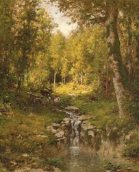 Tůň v lese, 1880