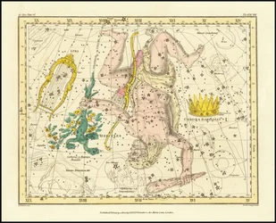 1822 - Alexander Jamieson - Corona Borealis, Herkules a Cerberus a Lyra