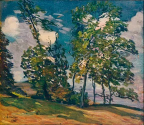 Větrný den, c1906