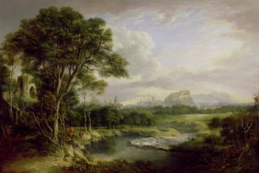 Pohled na město Edinburgh, kolem roku 1822 (olej na plátně)