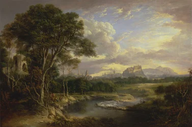 Pohled na město Edinburgh, ca. 1822.