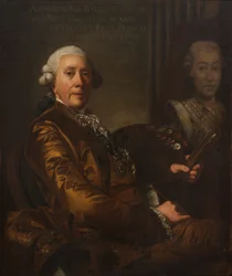 Autoportrét - Autoportrét, Roslin, Alexander (Alexandre) (1718-1793). Olej na plátně. Rozměr: 100 x 85 cm. Národní muzeum Stockholm