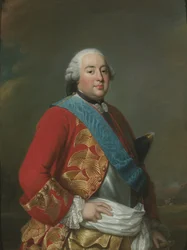 Portrét Ludvíka Filipa I. (1725-1785), Duce de Orleans, od Roslin, Alexander (Alexandre) (1718-1793). Olej na plátně, cca 1770. Rozměr : 116x88 cm. Národní muzeum Stockholm