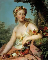 Flóra opery, obraz Alexandra Roslina (1718-1793), 18. století, v. 0,72 x 0,91 m, Bordeaux, Musée des Beaux-Arts
