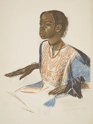 Bornuská dívka (Fort Lamy), z Dessins et Peintures d