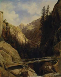 U Handeck Falls, 1842-43