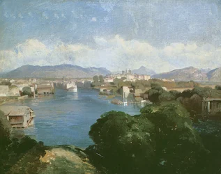 Saint-Jean-Sur, Ženeva (olej na plátně)
