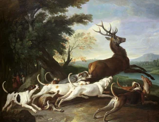 Lov na jelena, 1718