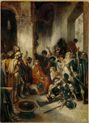 Kristus v pretoriu (malba na plátně)