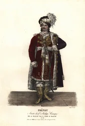 Jean Audeville Fresnoy jako Menzicoff v La Famille de Menzicoff od J-J-M Duperche, Ambigu Comique