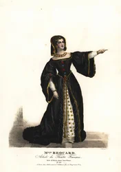 Slečna Suzanne Brocard jako Alicia v Jane Shore (Richard III a Jeanne Shore) od Nepumucene Lemercier, Theater Français
