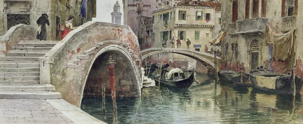 Benátky, 1887 (wc na papíře)
