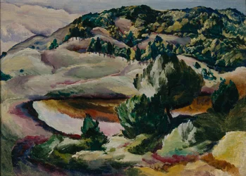Korolkovskie dače. Rybník v kopcích, 1918