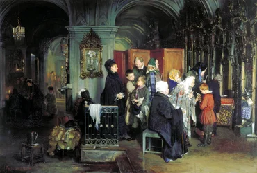 Před zpovědí, 1877.