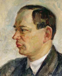 Portrét Vissariona Shebalin (1902-63) 1933 (olej na plátně)