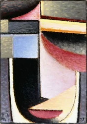 Abstraktní hlava: Kalich prošel kolem mě, 1929