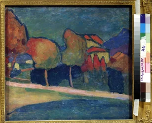 ""Krajina, Murnau (Německo)"" Obraz Alexei von Javlensky (Alexi von Jawlensky, Alexej von Javlenski) (1864-1941) 1909 Soukromá sbírka