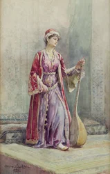 Hudebník z harému, 1888
