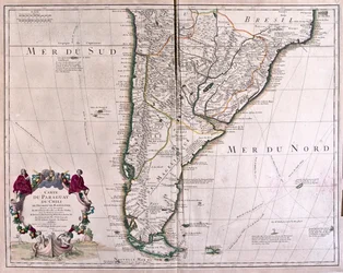 Paraguay a Cile - podle A