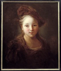 Portrét mladé dívky. Obraz Alexise Grimou (1680-1740), cca 1720. Amiens, Musee De Picardie - Portrét mladé dívky. Obraz Jean Alexis Grimou (1680-1740), kolem roku 1720. Picardie Museum, Amiens, Francie