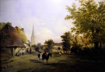 Alfred Vickers (1810-1837) Vesnice Hever - Hrad Hever 8-05-2017 11-45-48