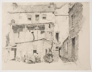 Pondělní ráno v Charlestownu, asi 1877-1922 (tužka)