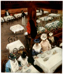 V kavárně, 1905.
