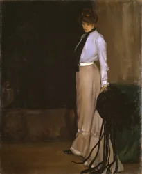 Model, asi 1902 (olej na plátně)