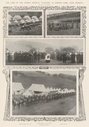 Tábor Surrey Imperial Yeomanry v Denbies Park, poblíž Dorking