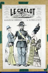 Obálka „“Le Grelot“, číslo 167, Satirický v barvách