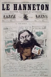 Gustave Courbet, titulní ilustrace z časopisu 