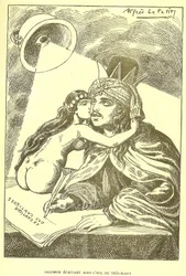 Ilustrace Alfred Le Pete (1841-1909) v Gros-Jean a jeho farnosti