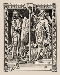 Die Nibelungen. Jak byli všichni muži Sir Dietrichs zabiti, 1840-1841.