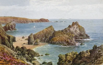 Zátoka Kynance, Therill, Cornwall